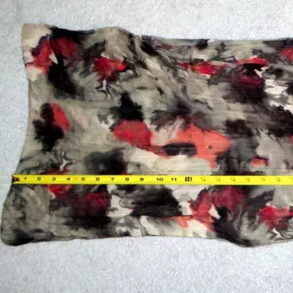 NY&Company Pink Black Tie Dye Oblong Scarf Wrap Shawl Sarong One Sz abt 72"x15" - Picture 11 of 13